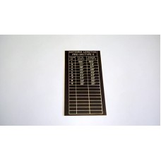 RT316 PRC316 ANTENNA LENGTHS CHART ON ALLOY PLATE FOR TYPE E VERSION